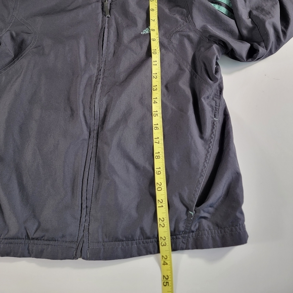 adidas Essentials 3 Stripes Woven Windbreaker Jacket for Men, Size medium Black - Picture 8 of 8